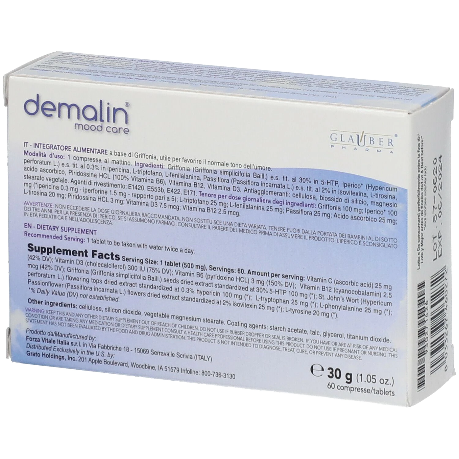 Demalin 60 cpr. 500 mg - immagine 2