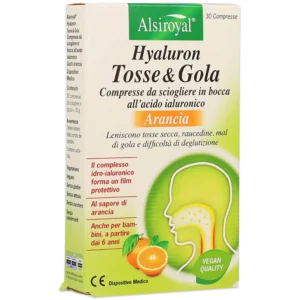 Hyaluron Tosse e Gola 30 cpr. Arancia - Dispositivo Medico