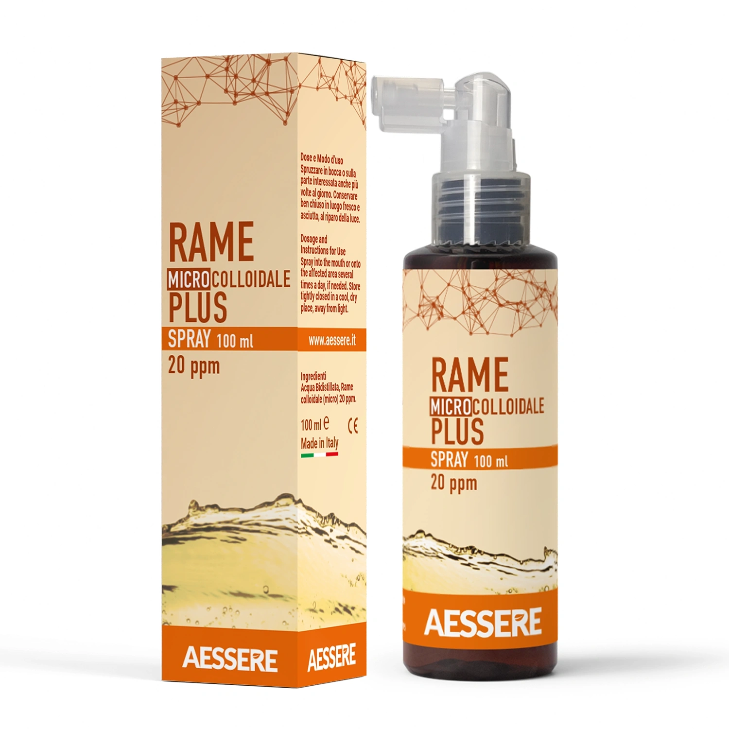 Rame Colloidale Plus Spray 20 ppm 100 ml
