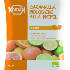 Caramelle con Propoli in busta da 70 gr. Agrumi