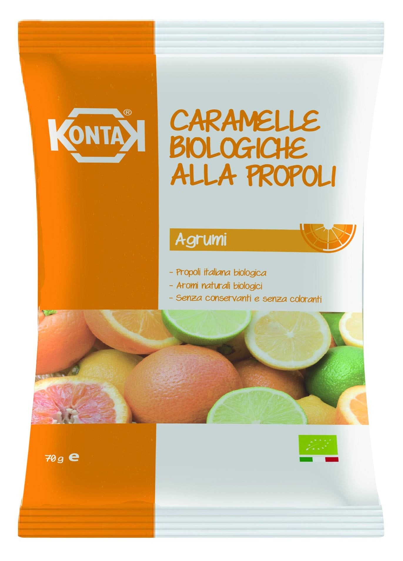 Caramelle con Propoli in busta da 70 gr. Agrumi