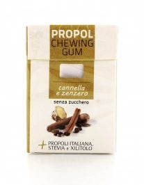 Chewing Gum alla Propoli con Stevia 25 gr. Cannella Zenzero