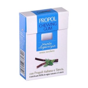 Chewing Gum alla Propoli con Stevia 25 gr. Menta Liquirizia