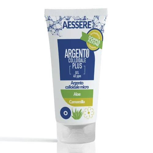 Argento Colloidale Plus 40 ppm con Gel Aloe e Camomilla – 100 ml